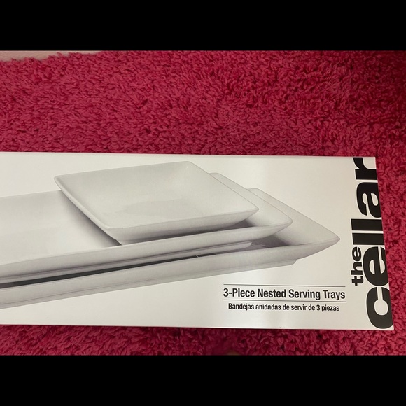 The Cellar 3 piece Nested Serving Trays - Picture 2 of 5
